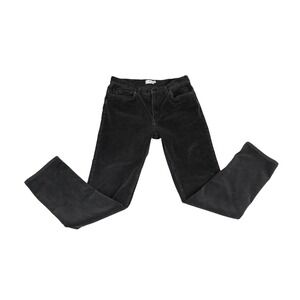 True Craft Mens Charcoal Gray Corduroy Straight Leg Pants 34x34 Stretch Cotton